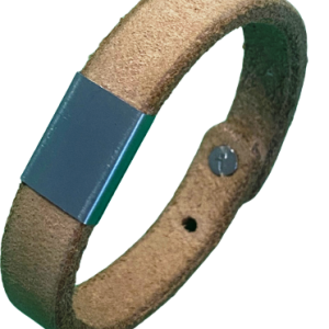 Ručně vyráběný náramek – přírodní "surová" kůže